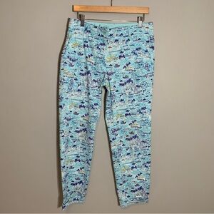 Talbots The Weekend Chino Stretch‎ Novelty Boat Beach Vacation Holiday Print